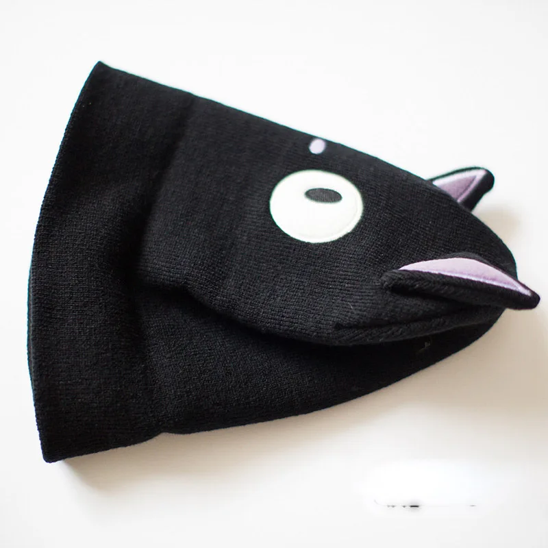 Модное теплое зимнее Вязание для девушек шерстяная круглая Лыжная шапка с