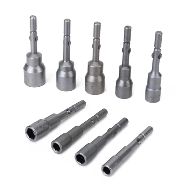 

Watch Torx Destornillador 2 Sets/lot _ 9pcs 5.5mm-14mm Power Nut Driver Setter Magnetic Hex Socket Electric Screwdriver