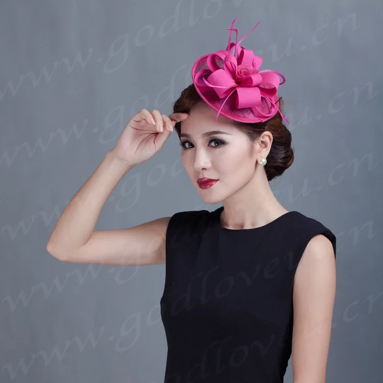 Красивая женская большая красная шляпа ручной работы из натурального льна