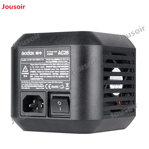 Адаптер источника питания Godox AC26 AC с кабелем для внешней вспышки AD600PRO CD05