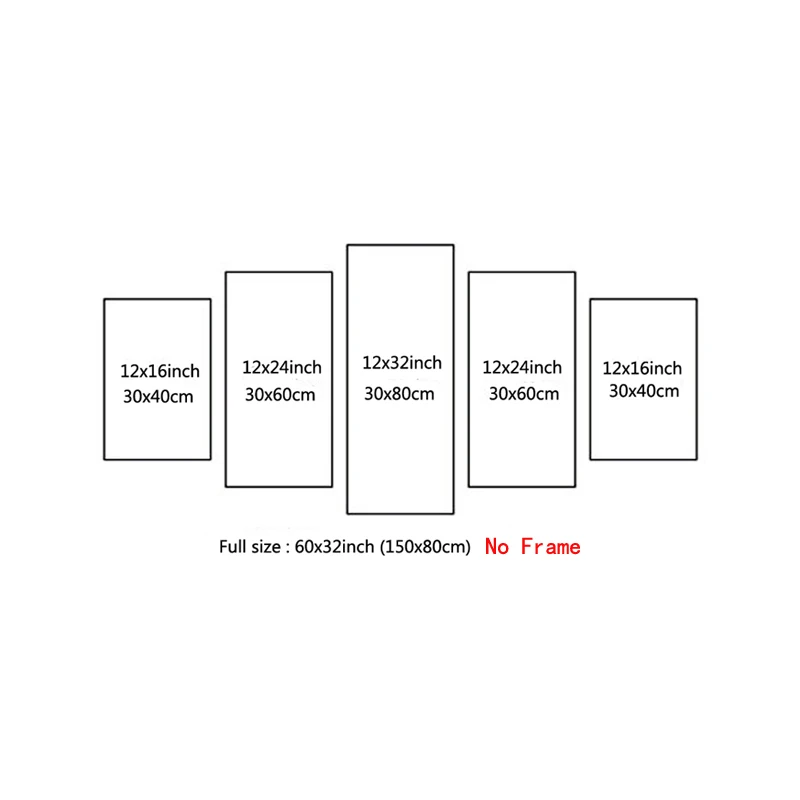 5 панельный абстрактный персонаж небо куадро декорацион печать репутация