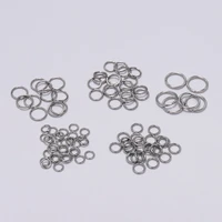 200pcslot 4 5 6 8 10mm stainless steel open jump rings split rings connector for jewelry making findings accessories supplies