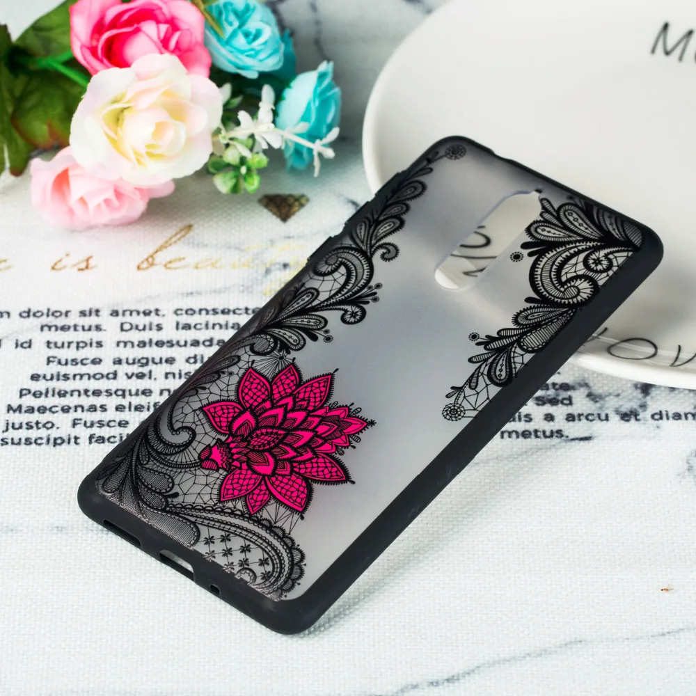 Роскошный кружевной цветок Мандала чехол для телефона Nokia 3 5 6 8 s модный PC + TPU 2 в 1