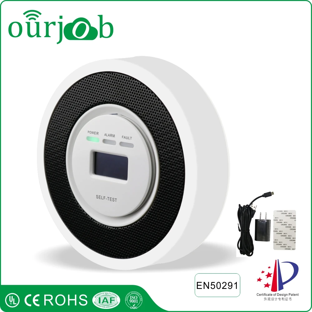 Home Security 85dB Warning High Sensitive Digital Electrochemical CO Gas Sensor Carbon Monoxide Poisoning Alarm Detector | Безопасность