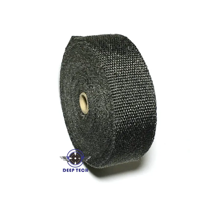 10 м * 2 дюйма черная тепловая оболочка для выхлопных газов выхлопная подвесных