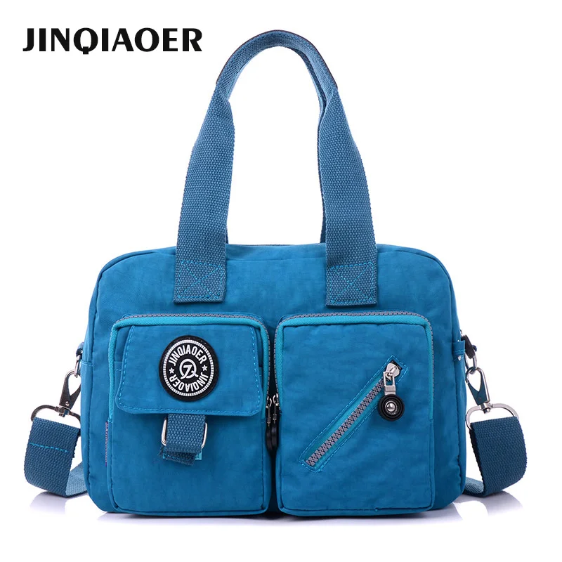 Сумка JINQIAOER Женская большая водонепроницаемая нейлоновая|nylon crossbody bag|designer tote bagtote