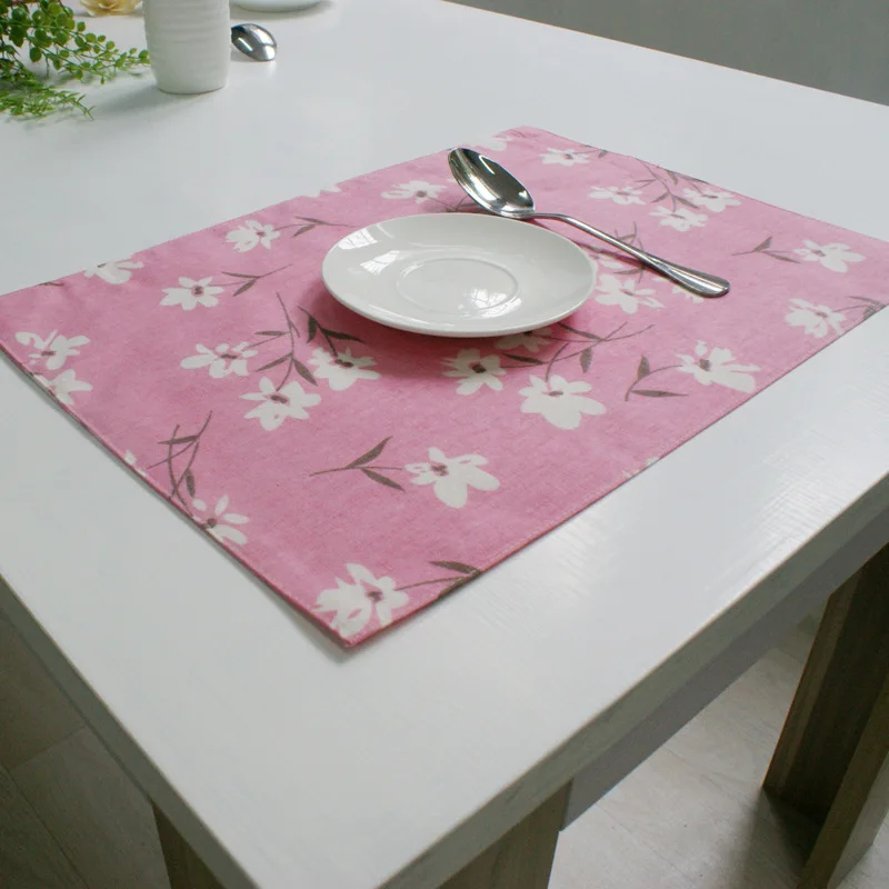 Хлопковые коврики и подушечки в Корейском стиле Япония 32x45 см 4 шт./компл. синие