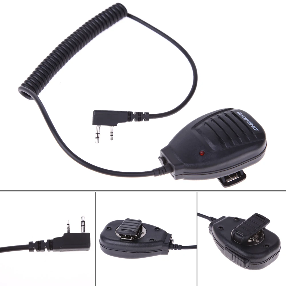 2 шт. PTT Динамик микрофон рации ручной микрофон Аксессуары WSX для Kenwood Baofeng BF-888S BF-UV5R Retevis RT5R H777 RT3