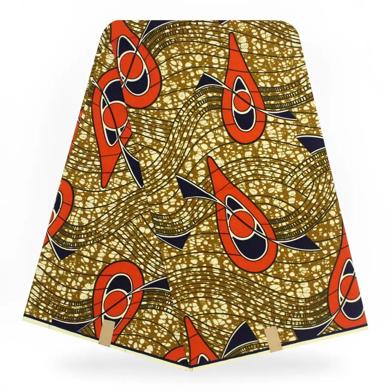 В нигерийском стиле печати Анкара настоящий воск реальный батик блок java