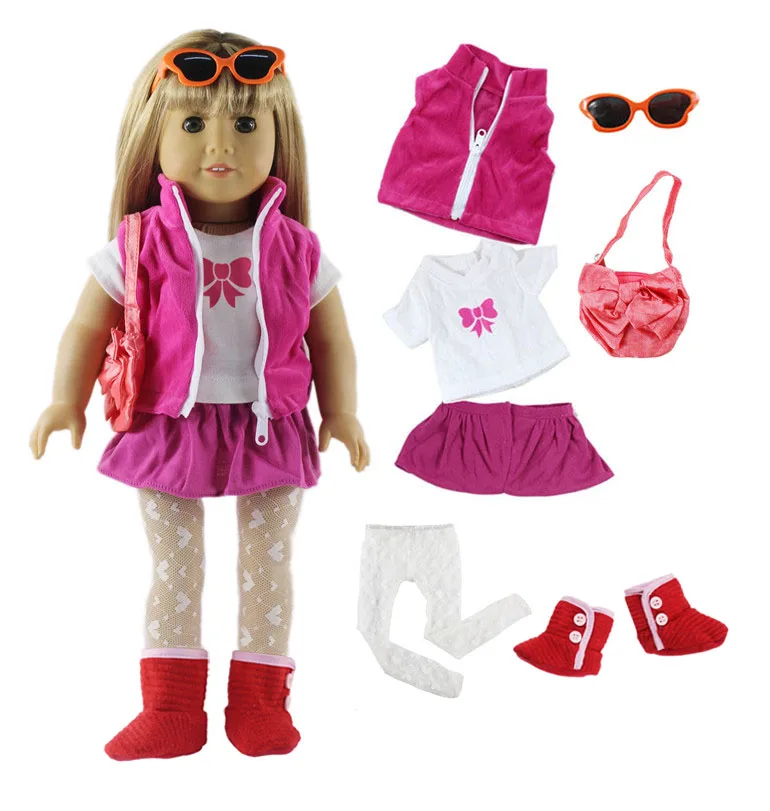 

1 Set Beautiful Casual Wear Outfit Doll Clothes for 18 inch doll clothes A35