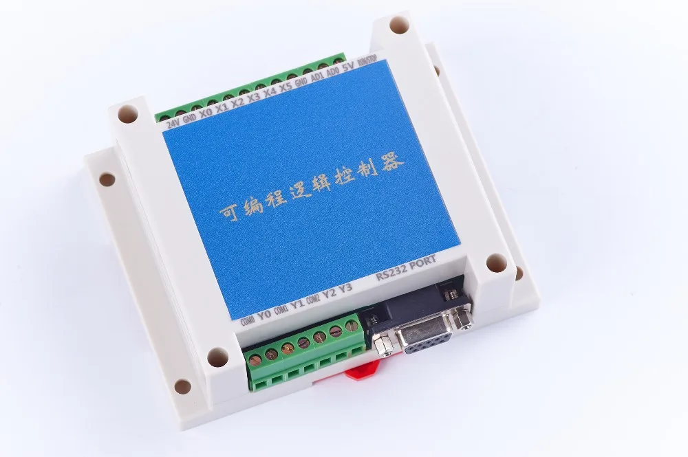 Программируемый логический контроллер одноплатный ПЛК FX2N 10MR STM32 MCU 6 вход 4 выход AD вход корпус реле автоматического управления