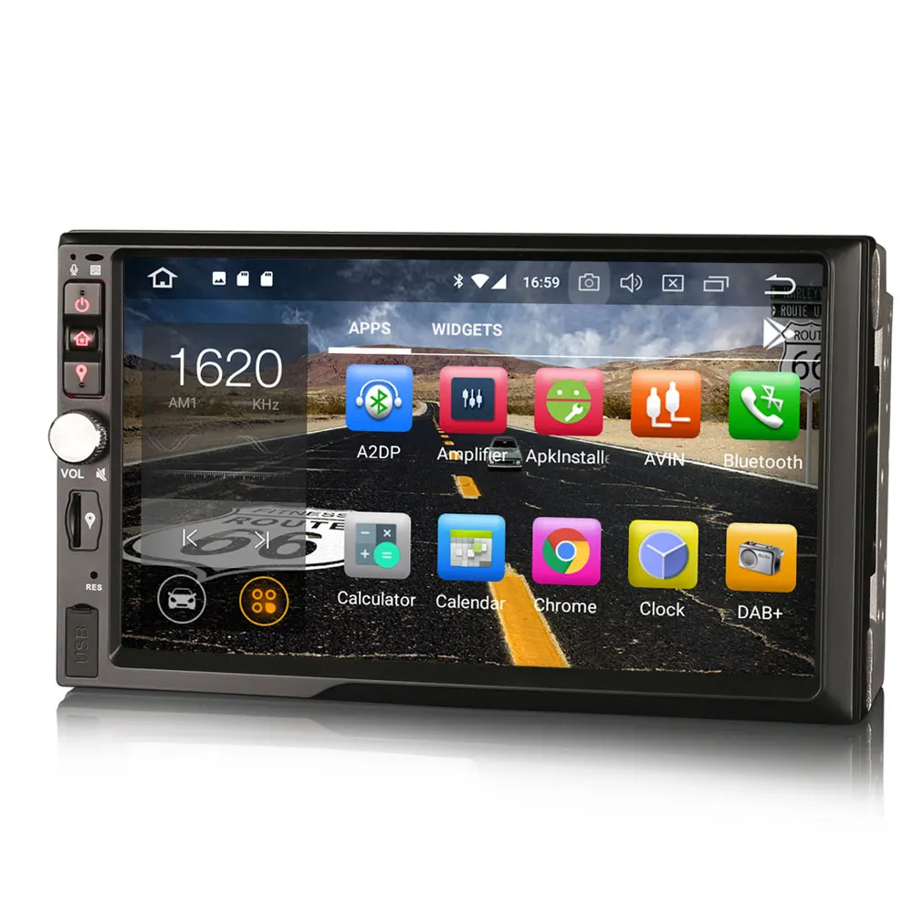 Erisin ES7841U 7 &quotAndroid 8 0 Восьмиядерный 4G RAM автомобильный DVD GPS радио DVR DAB +