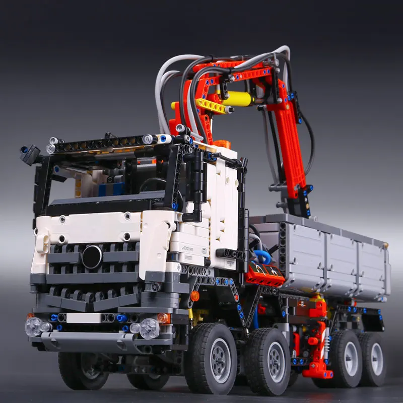 Испания DHL 20005 Technic серии Arocs модель грузовика строительные блоки кирпичи