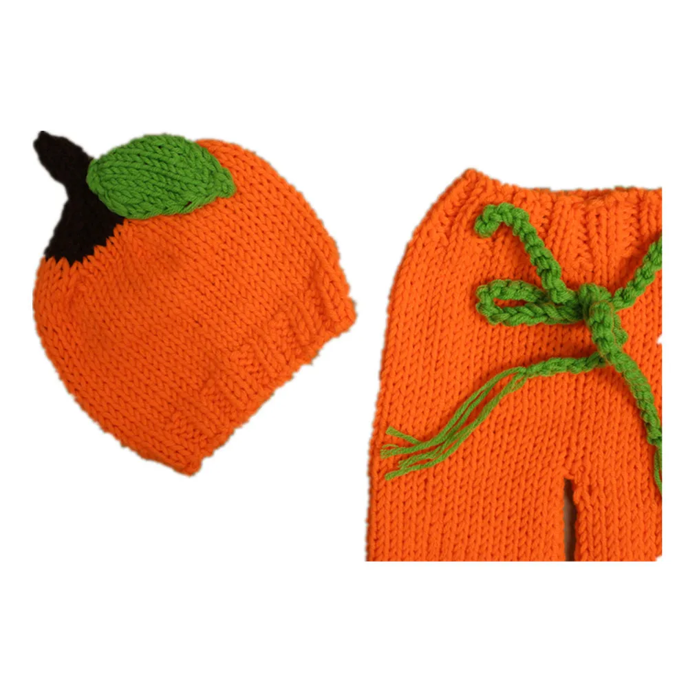 Ручная вязка Тыква Фотография Одежда oujiesi крючком Детская одежда|pumpkin baby clothes|baby