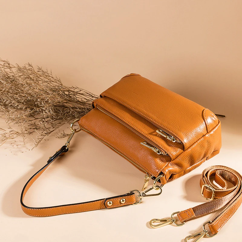 HMILY Women Mini Handbags Real Genuine Leather Messenger Bags Daily Mother Shopping Cowskin Shoulder | Багаж и сумки