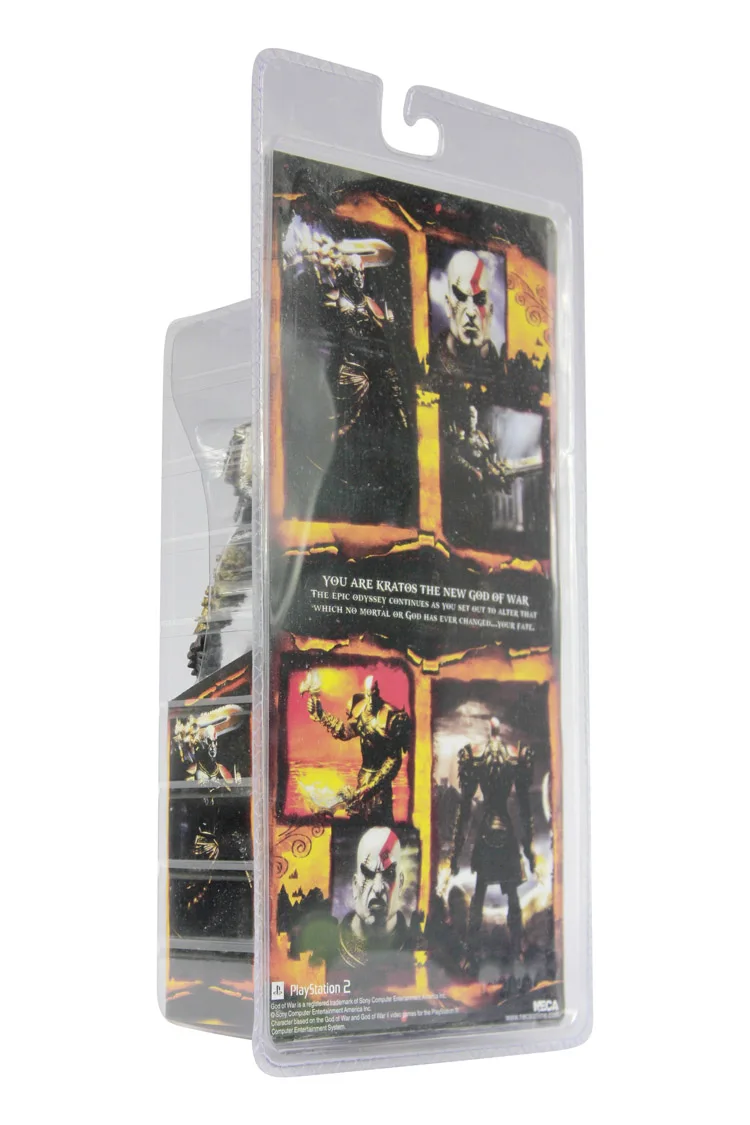 Высокое качество NECA God of War 2 II Kratos in Ares Armor W Blades " ПВХ фигурка игрушка кукла рождественский подарок# GOW001