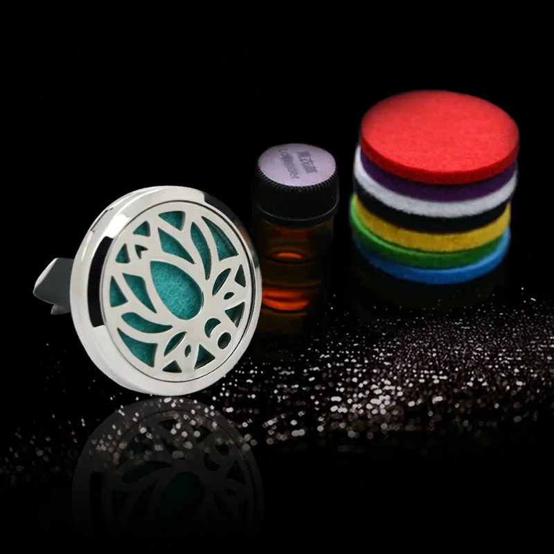 Медальон для ароматерапии BOFEE серебряный из нержавеющей стали|locket pendant|aromatherapy