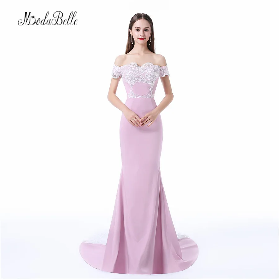 Modabelle элегантные длинные вечерние платья белое кружевное платье Русалочки для