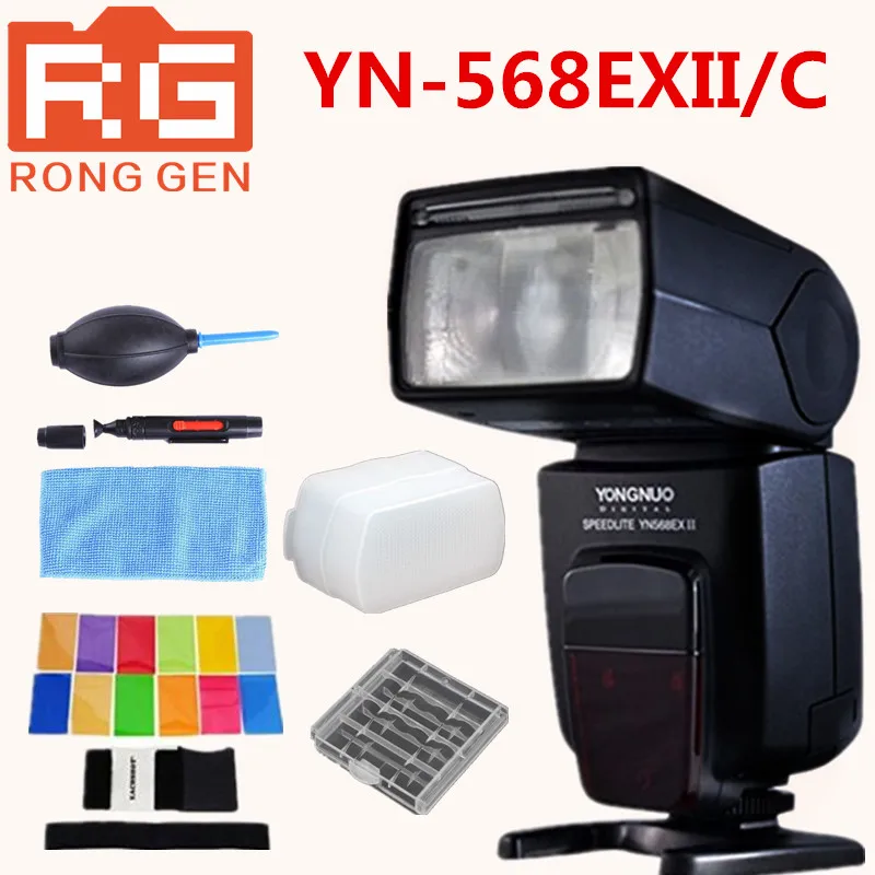 Вспышка Yongnuo YN 568EXII C TTL HSS 1/8000s Speedlite для камеры Canon + бесплатная очистка комплект