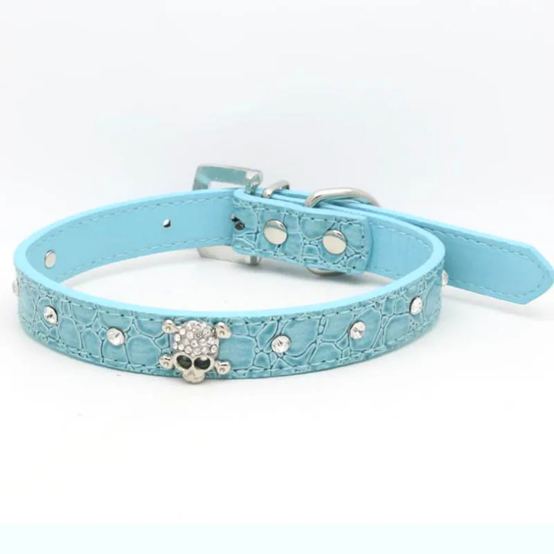 Ошейник из искусственной кожи стразы пряжки для щенка ошейники Перро