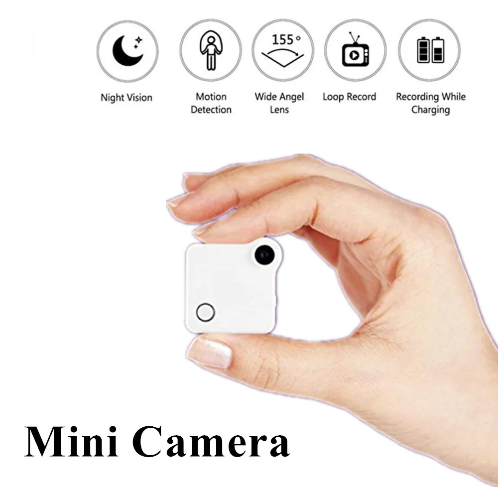 C8901 мини камера HD 720P IP Cam Wifi носимая микро с датчиком движения магнитным зажимом
