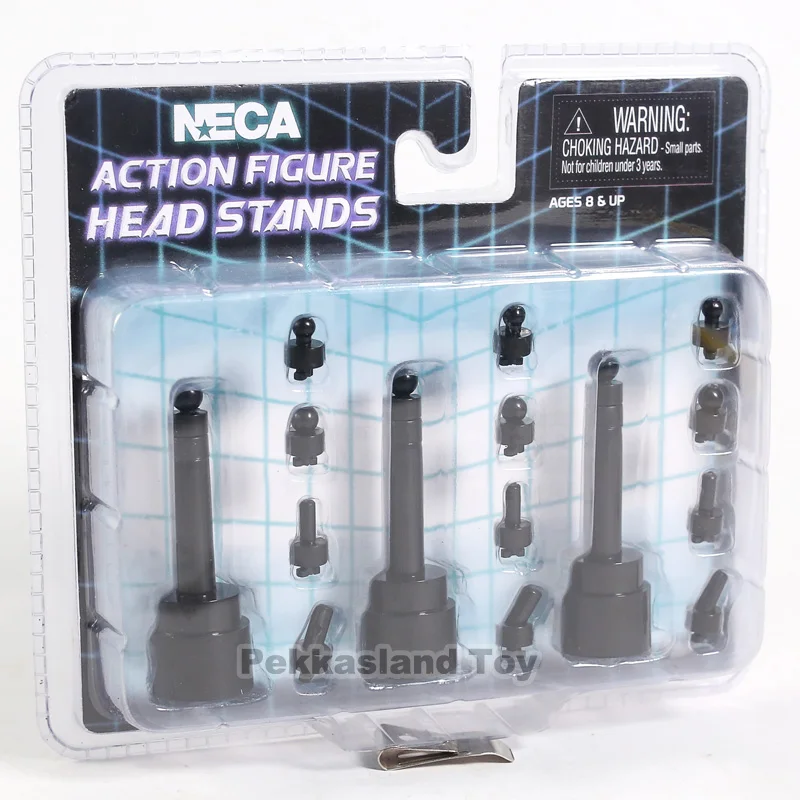 Экшн-фигурки NECA выставочные стенды для головы черные 3 упаковки другие фигурки