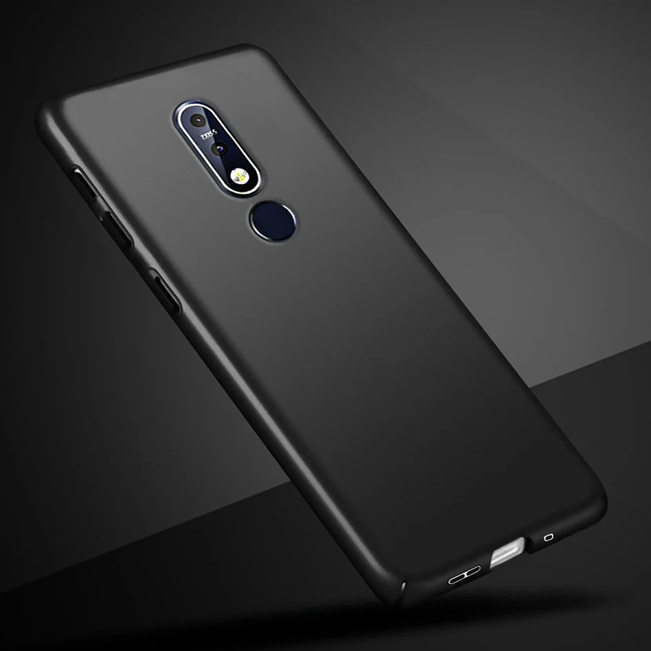 Black Чехол для Nokia Lumia 7,1 6,1 3,1 2,1 противоударный Жесткий ПК чехол для телефона для Nokia7.1 6,1 Nokia3.1 2,1 задняя крышка защитная оболочка - Цвет: Black