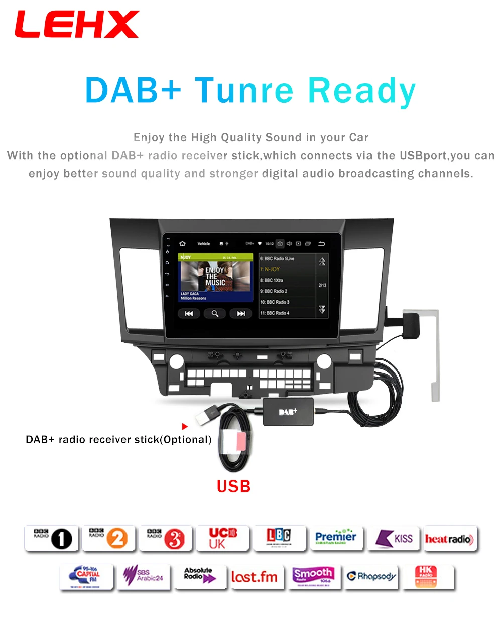 Автомобильный Android 8,1 автомобильный dvd мультимедиа для MITSUBISHI LANCER 10,1 дюймов 2 DIN Gps навигация Радио Видео Аудио плеер