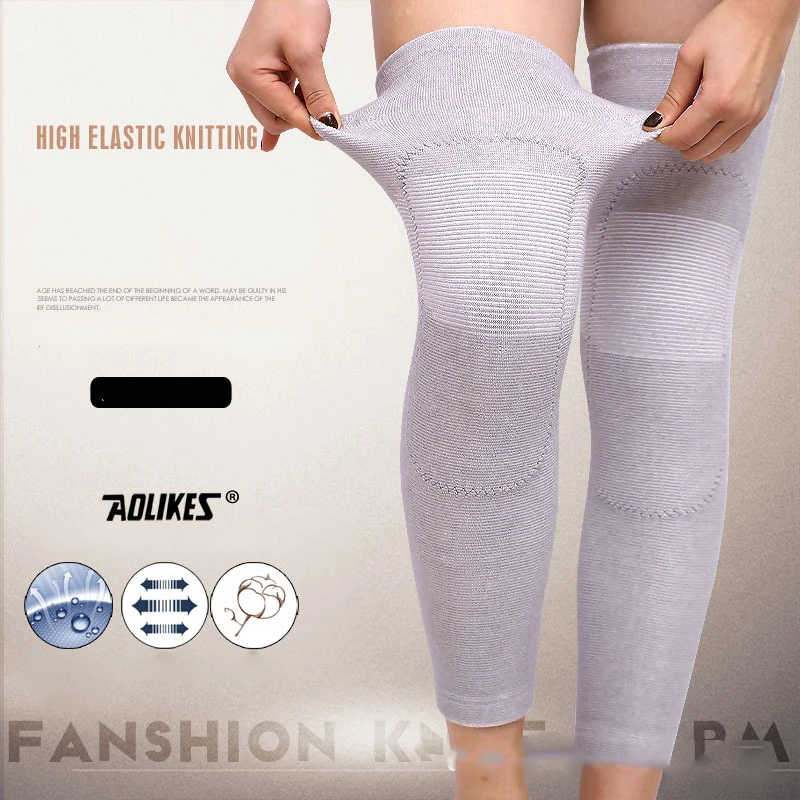 2 шт./лот зимние теплые удлиненные наколенники для улицы шерстяные эластичные