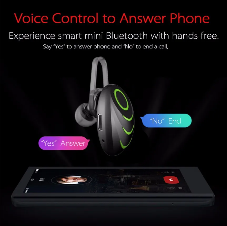 A3 Bluetooth Наушники Гарнитура Автомобиль Громкой Микрофон Голосового Управления