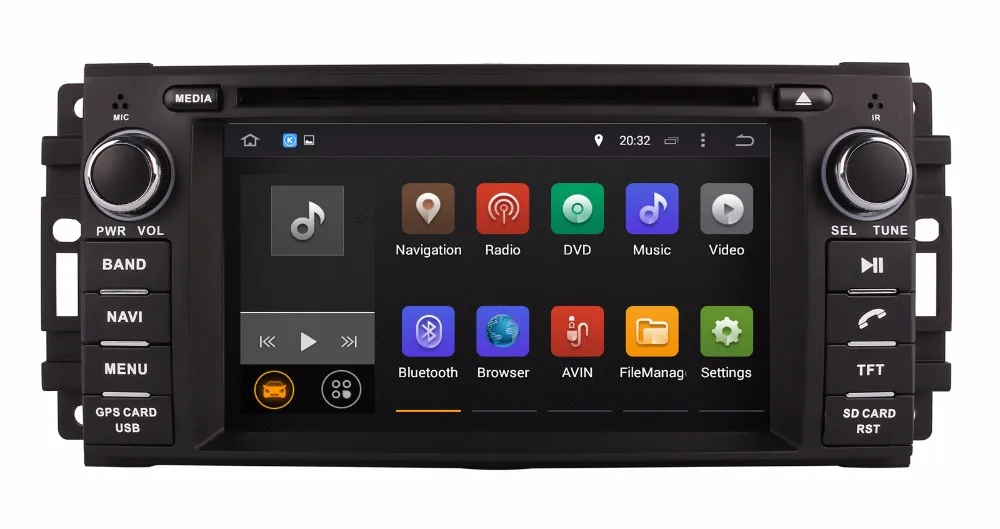 Android 7 1 Автомобильный DVD плеер для Dodge Charger Journey Caliber с GPS навигацией Радио BT SD DVR WIFI