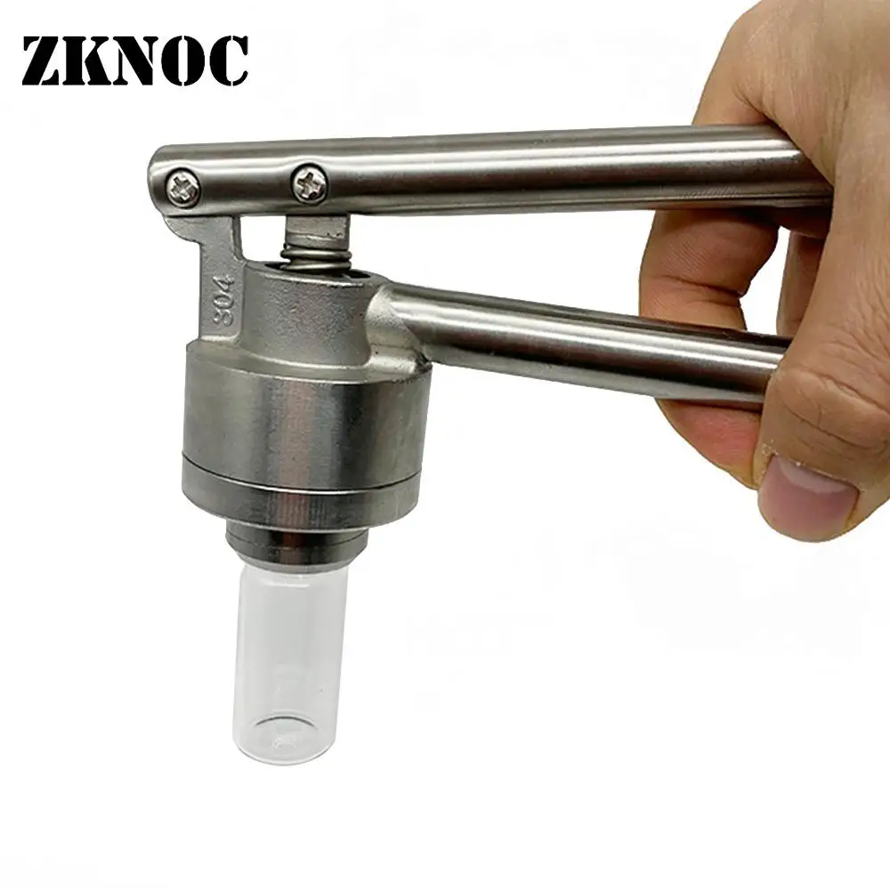 

20mm Stainless Steel Manual Vial Crimper Hand Sealing Machine Vial Capping Tools Crimping Tool Bottle Flip Off Capping Capper