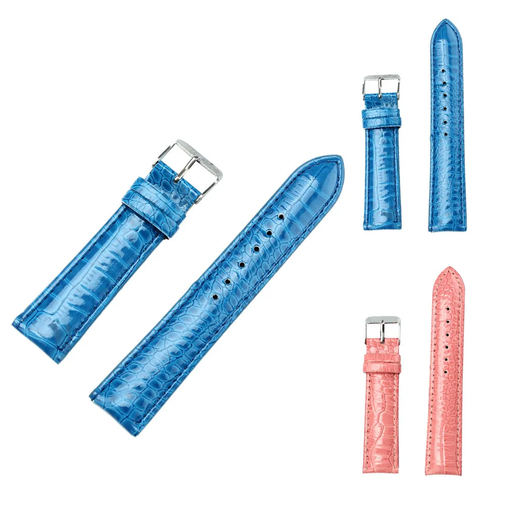 20 мм модный мужской женский кожаный ремешок для часов Ремешок из натуральной