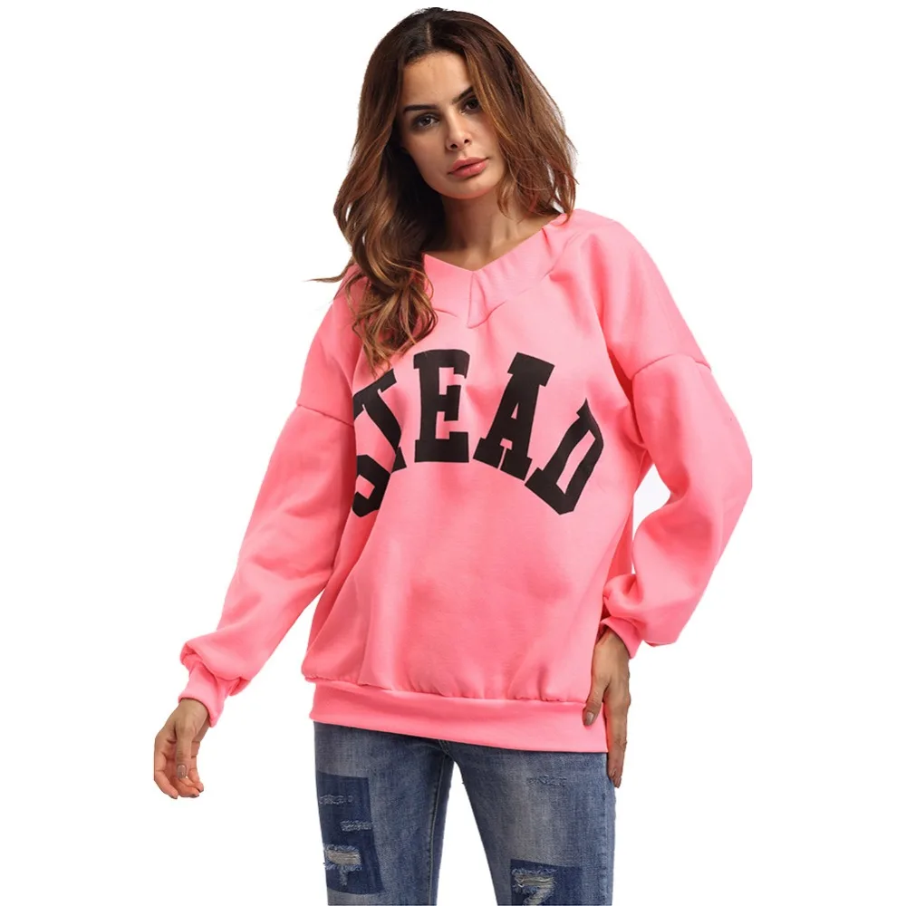 Женская толстовка с V-образным вырезом рукавом летучая мышь