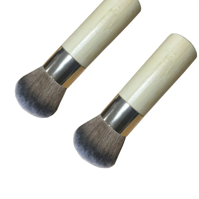 Бамбук Косметическая Фонд Кисти Ультра Плоский Расширенный Нейлон Кисть для