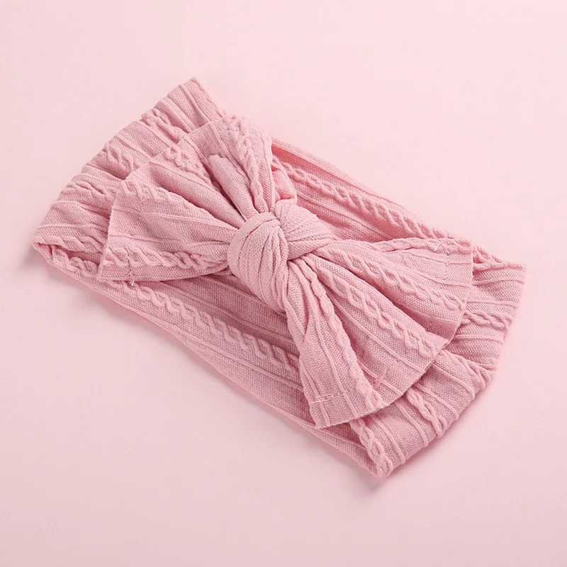 style5 pink Симпатичные для маленьких девочек повязка на голову вязаный, для новорожденных с бантом, Haarband тюрбан детские повязки на голову с головными повязками для Детские волосы для девочек Аксессуары - Цвет: style5 pink
