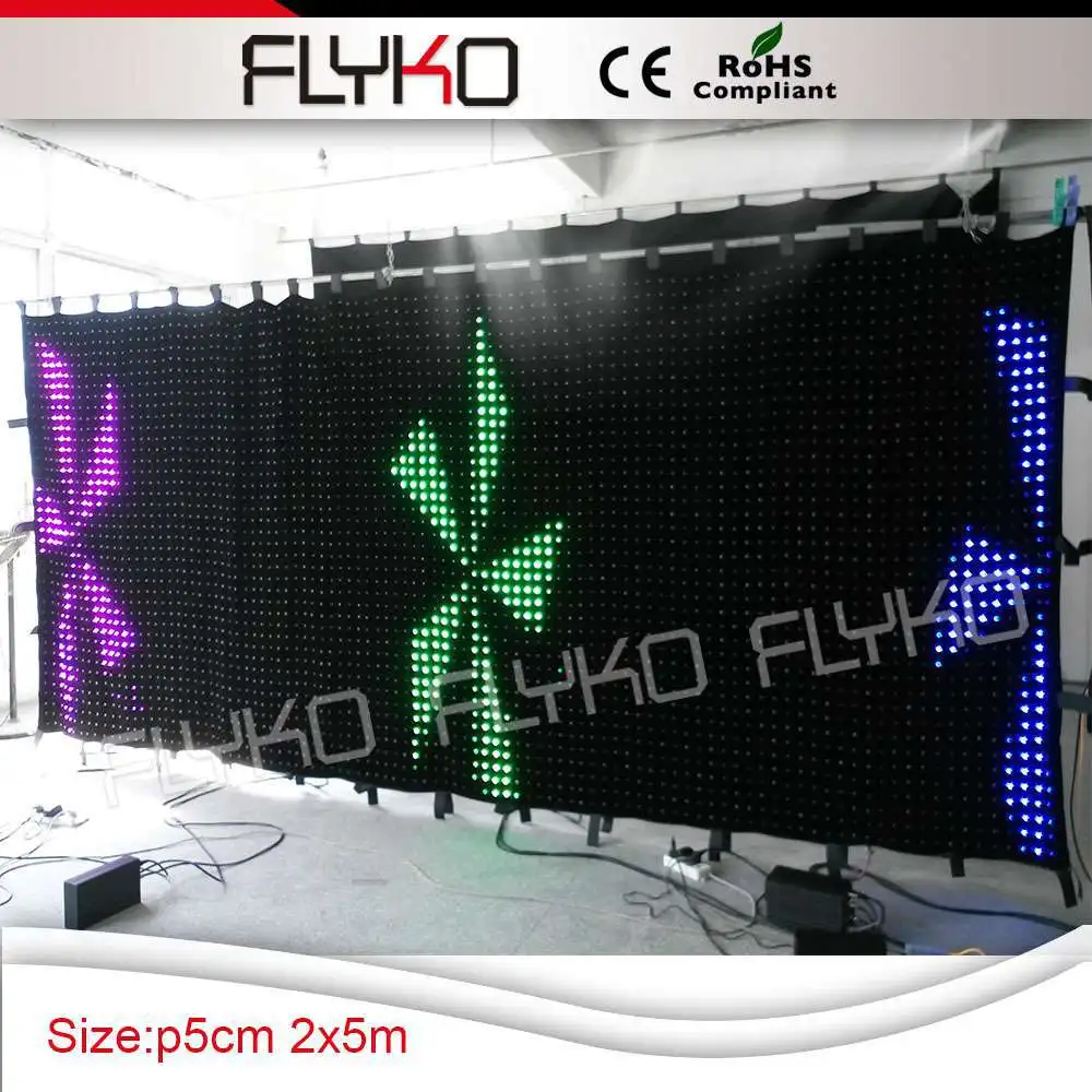 Dj оборудование gif экран светодиодный видео занавес для сценического фона|led video