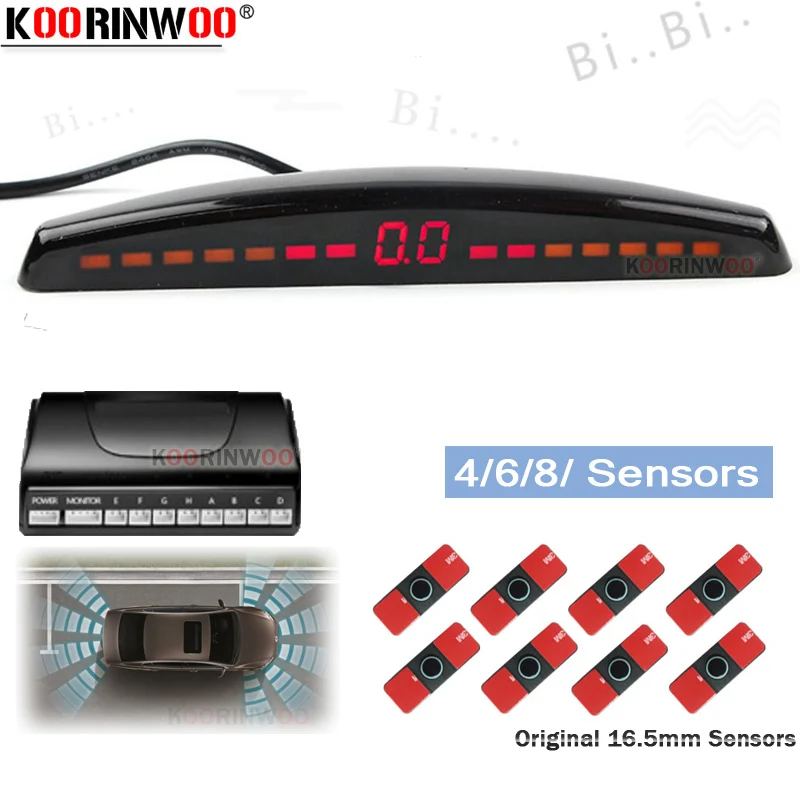 Оригинальный плоский датчик Koorinwoo 16 5 parkmaster 4/6/8 безопасности с цветным ЖК экраном