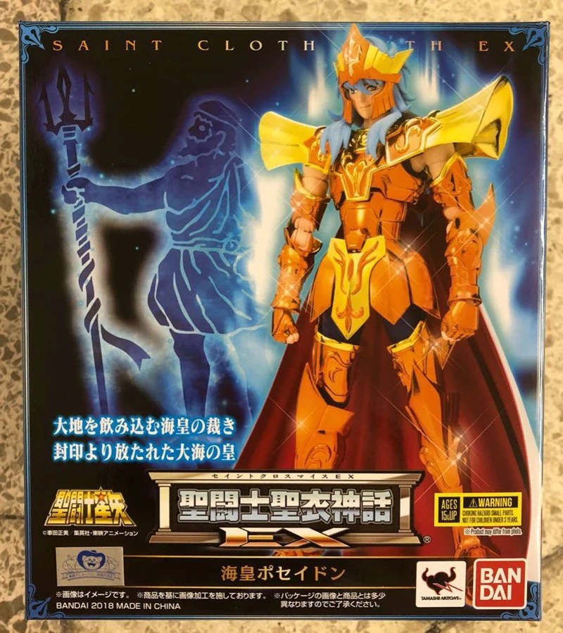 PrettyAngel-Подлинная Bandai Tamashii нация Святой ткани Миф EX Святой Сейя морской император Посейдон фигурка