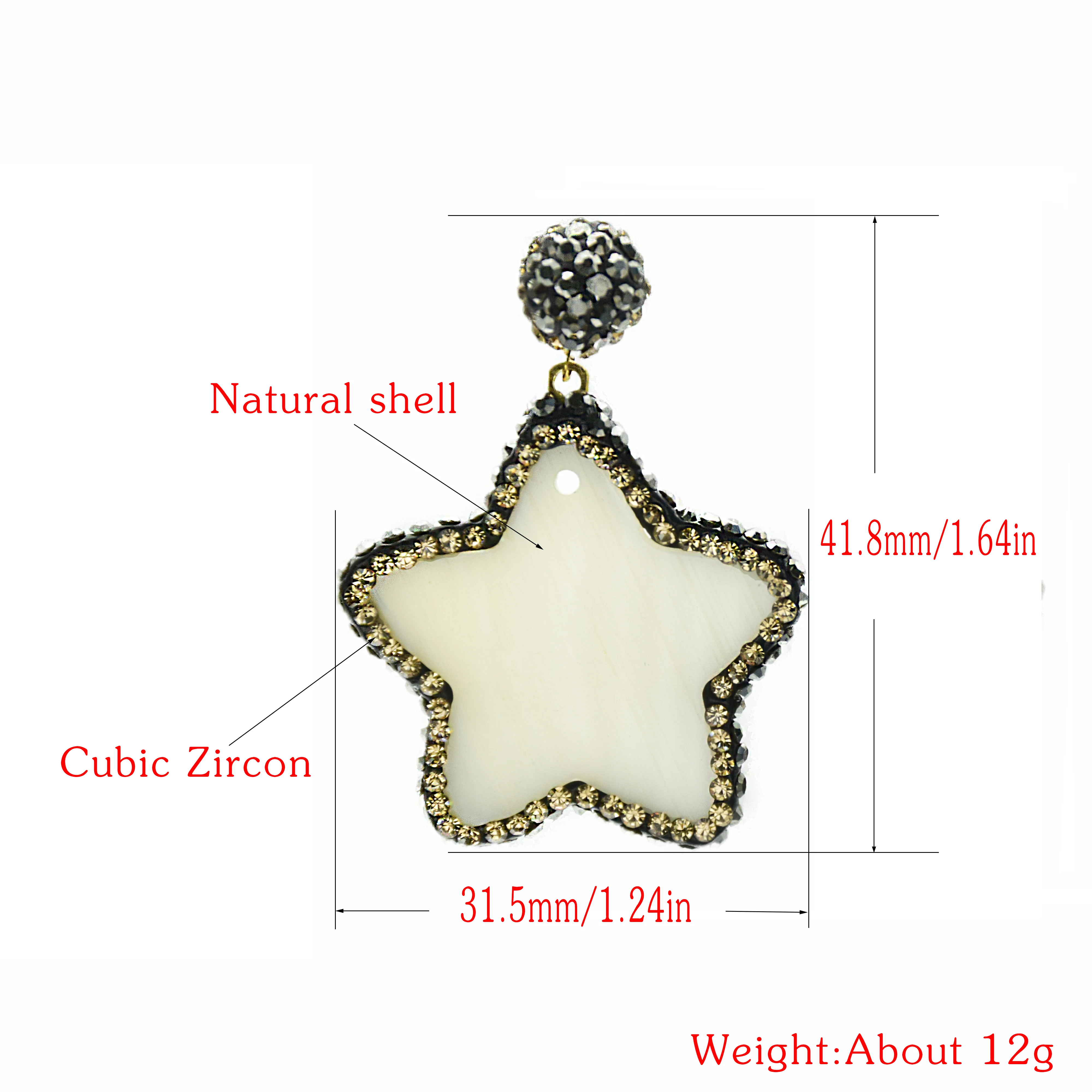 Серьги женские круглые в виде ракушек висячие украшения с крупными