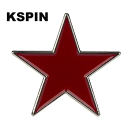 XY0162 Красная звезда Нагрудный значок эмаль значок нагрудный знак брошь джинсовая рубашка крутые ювелирные изделия подарок XY0162 - Окраска металла: XY0162
