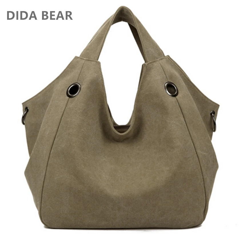 

DIDABEAR New Women Canvas Tote Handbags Women's Large Shopping bag Fashion Bags Bolsos Mujer Femme Sac A Main For Girl Travel
