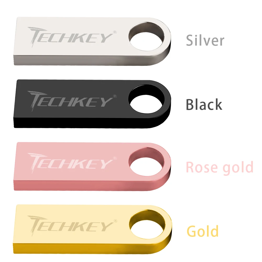 Новый usb флеш накопитель 64 ГБ 32 16 8 4 ручка personalizado pendrive металлический Серебряный