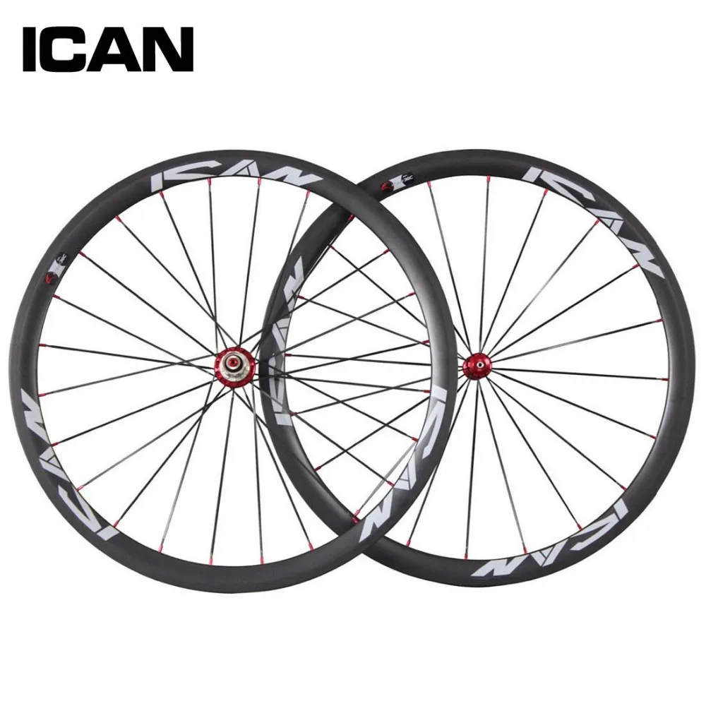 Бесплатная доставка 38 мм клинчерная китайская гоночная колесная пара Ширина 23