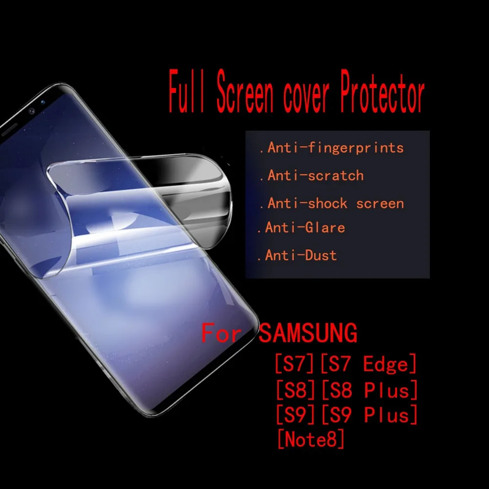FENGHEMEI полная Защита экрана для Samsung S8 Plus S9 S10 Lite Note 8 9 10 Tpu Анти взрыв защита