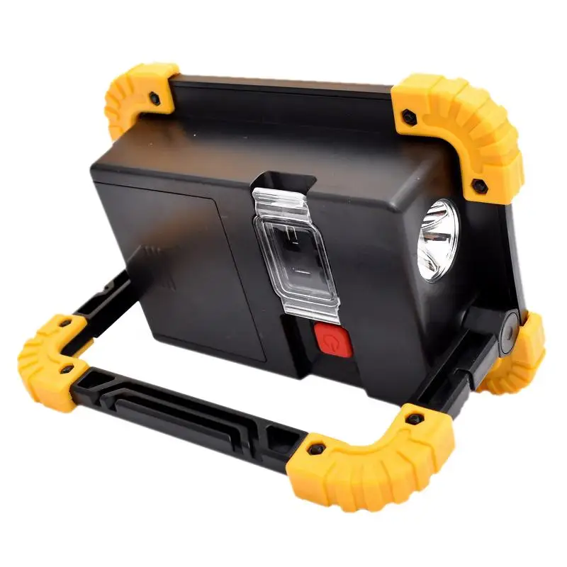 20w Floodlights COB 2 COB Lamp Beads Mini-construction Site Work Light Outdoor Garden Emergency-rechargeable Illumination light