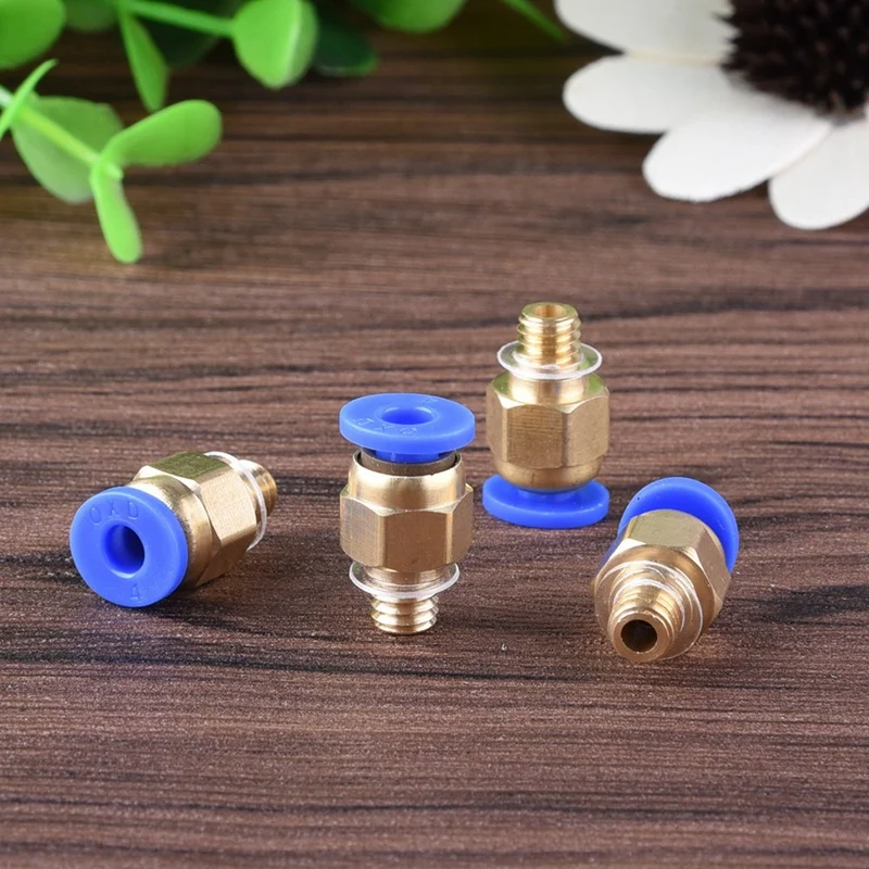 2 предмета Ptfe тефлоновая трубка (2 м) с 4 шт. Pc4-M6 фитинги для 3D-принтеры 1 75 мм нить 0