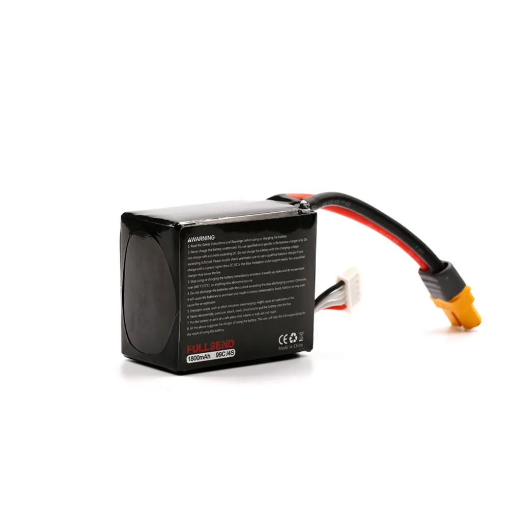 Перезаряжаемый литий полимерный аккумулятор ZOP Power 14 8 В 1800 мАч 80C 4S Lipo Батарея с amsaa