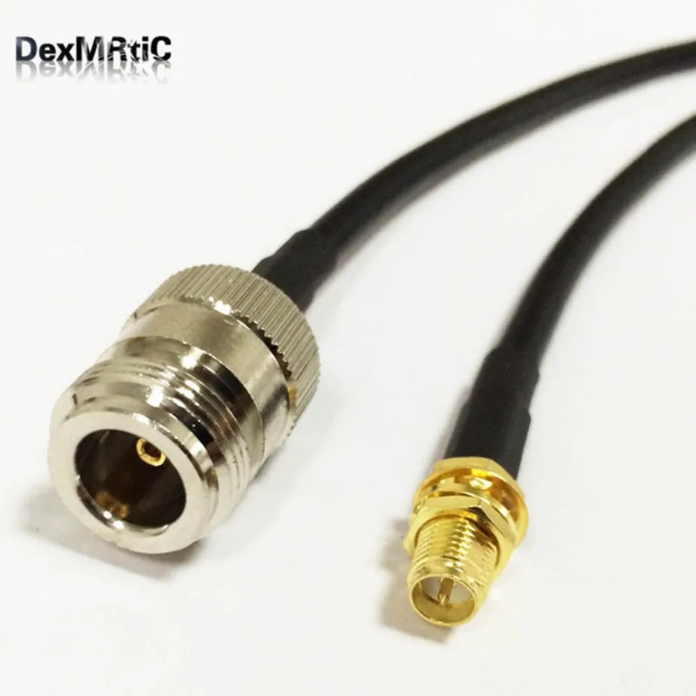 Новый wifi антенный кабель RP SMA гнездо Гайка к N Женский переходник для
