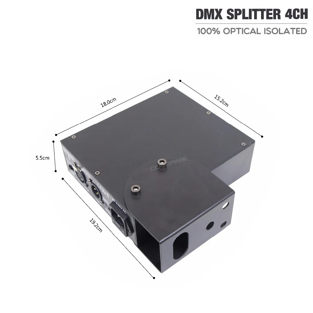 Новый Оптический изолированный сплиттер DMX 4 ходовой Dmx сценический контроллер